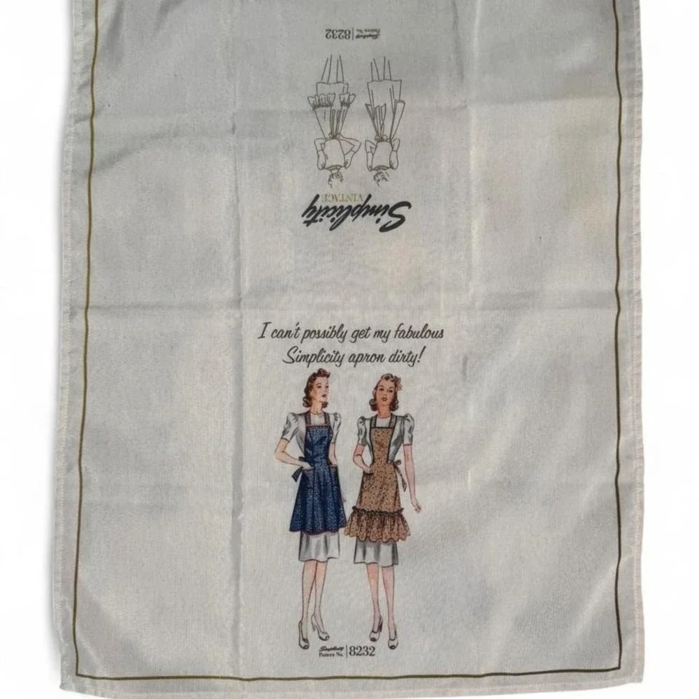 Vintage‎ Simplicity pattern tea towel set no. 8232 & no. 3212